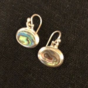 925 silver oval earrings